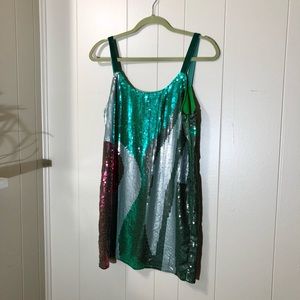 Pixie Green Sequin Dress